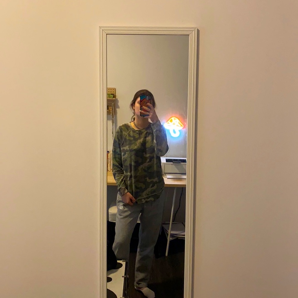 Camo crew neck